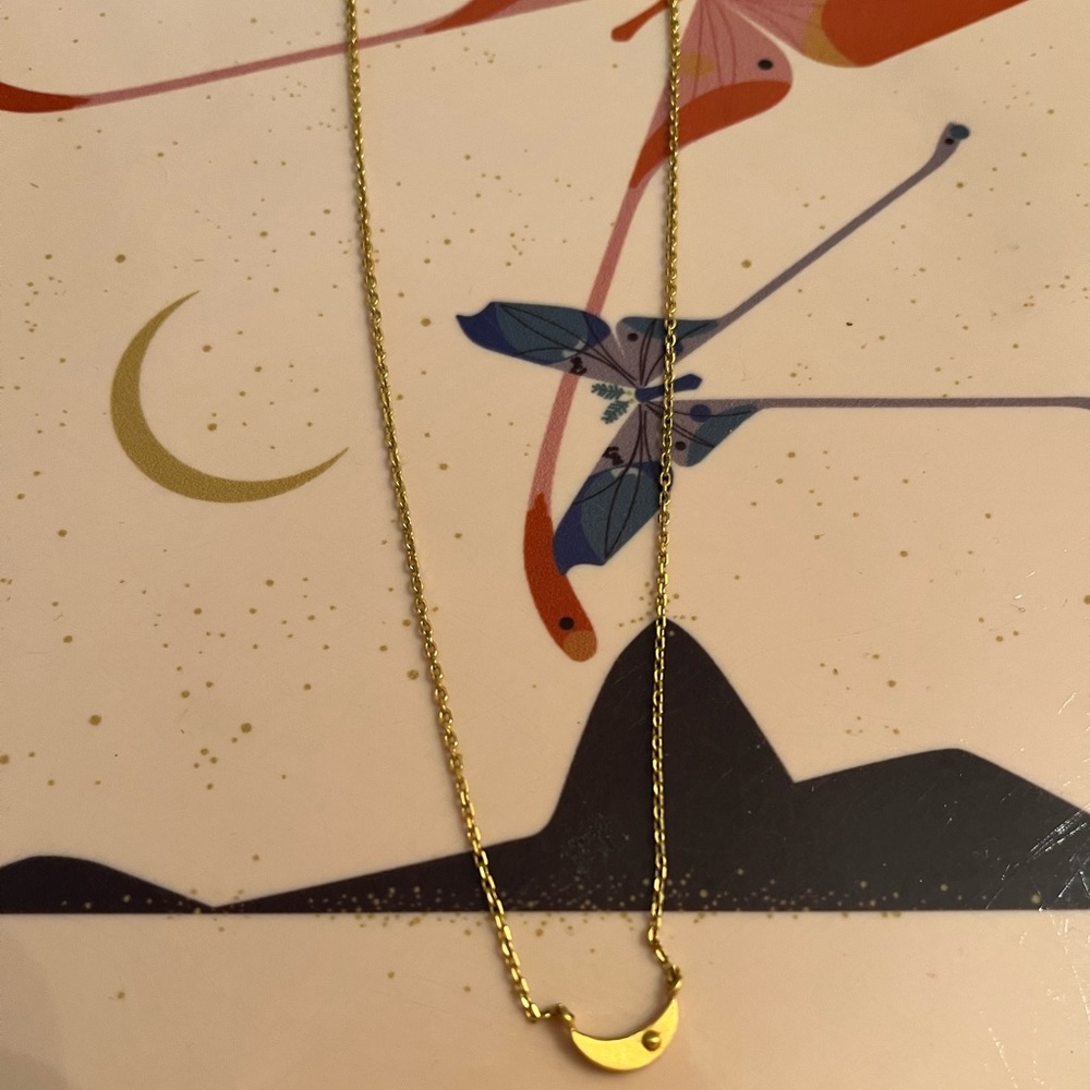 Satya crescent moon necklace